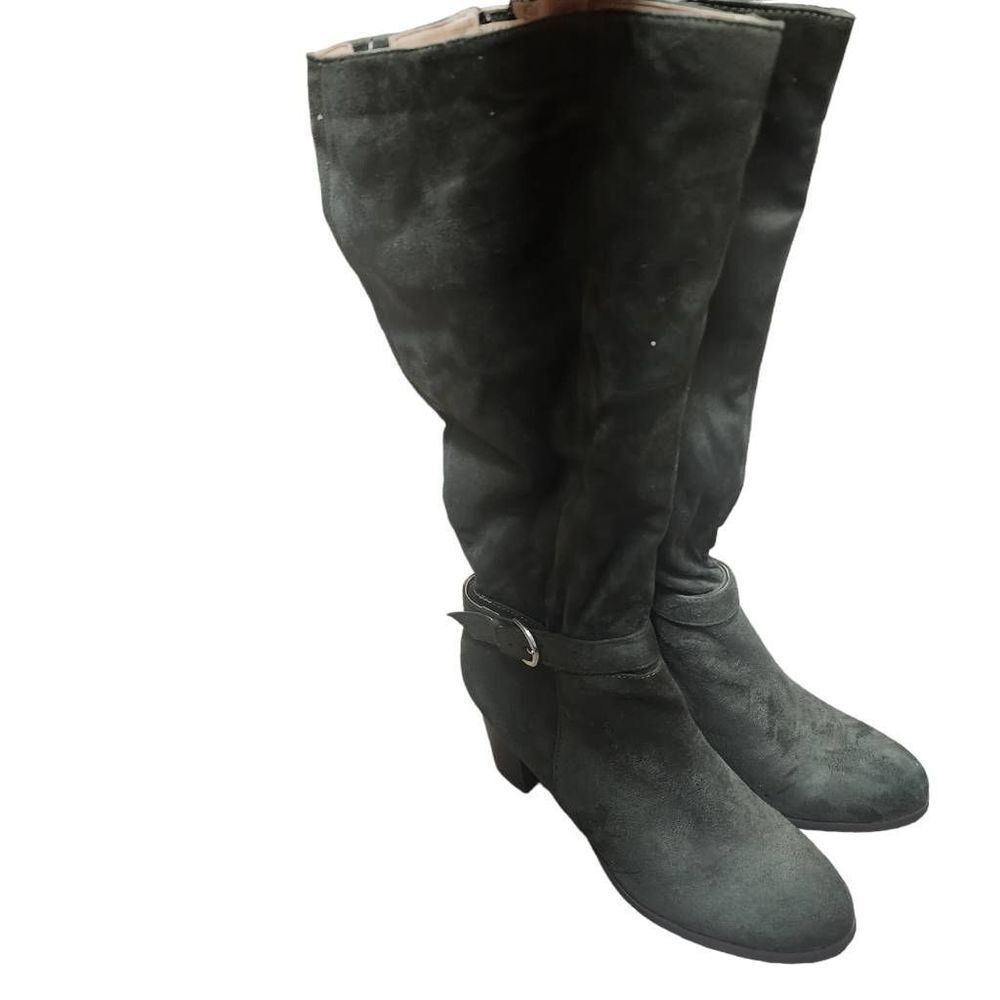 JB Green Heeled Suede Fall Boots Size 9 NWOT